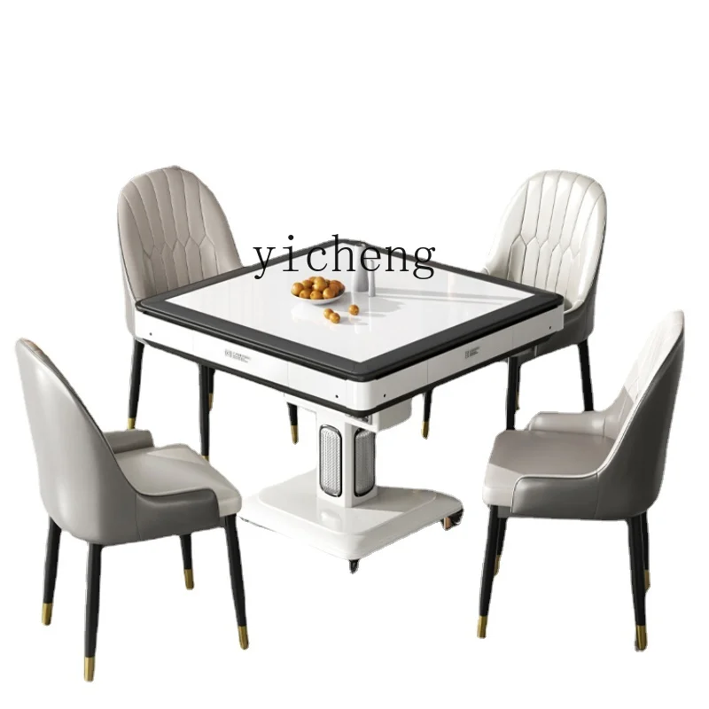 Zf Household Automatic Folding Mahjong Dining Table Dual-Purpose in One Mute Heating Four-Mouth Machine