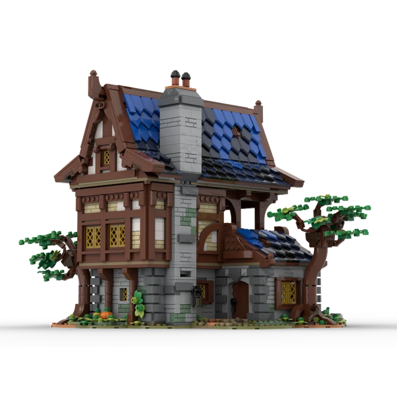 2404PCS Modular MOC Medieval Armory House Street View Architecture Building Blocks Model Toy Children's Birthday Gift Souvenir