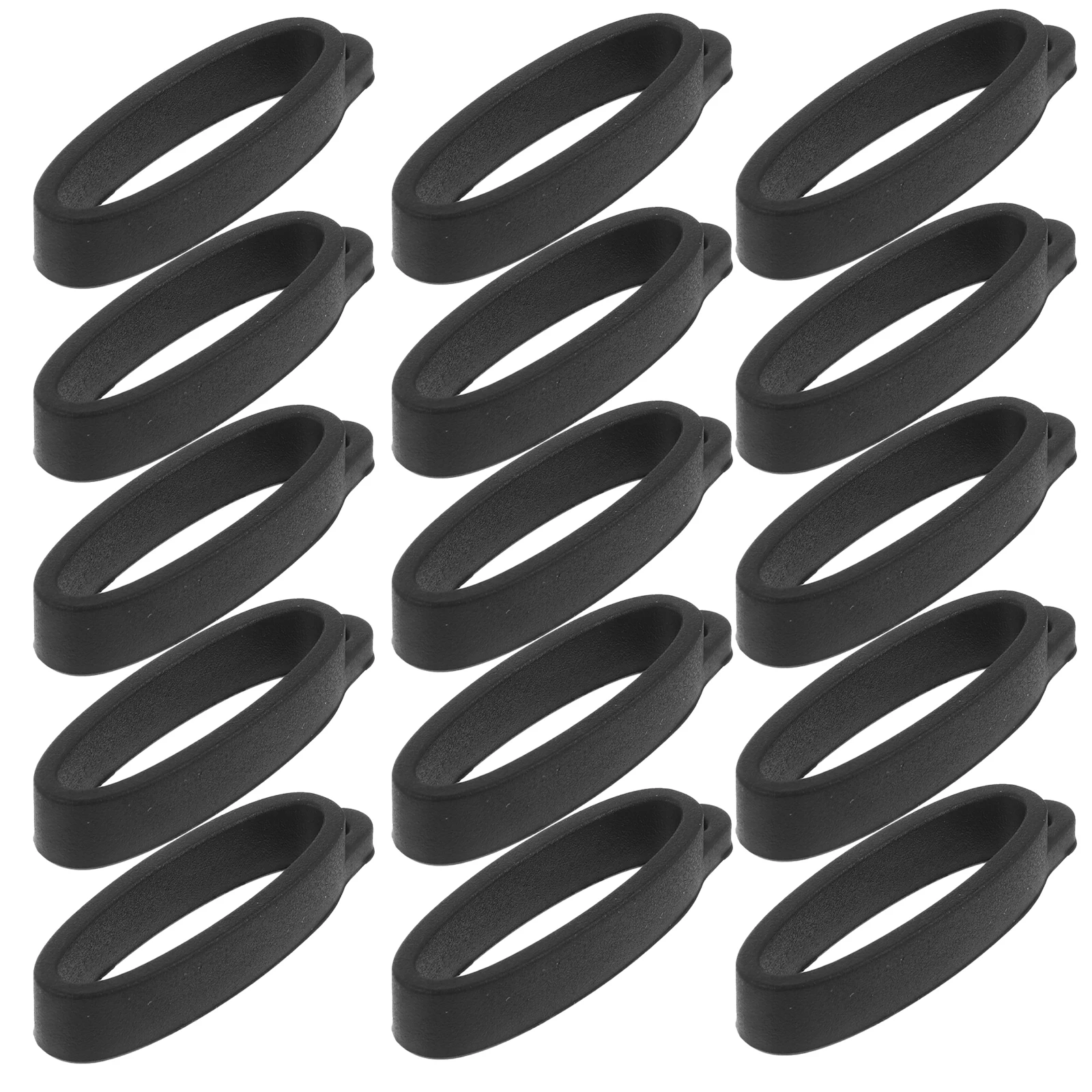 

20pcs Silicone Hanging Rings Anti-lost Anti-slip Lanyard Belongings Holder Durable Soft Portable Gadget Necklaces Outdoor