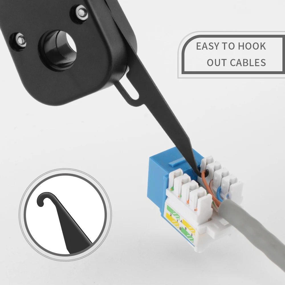 Punch Down Tool 110 Wire Cutter Knife Telecom Pliers For Rj45 Keystone Jack Network Cable Telephone Module Patch Panel