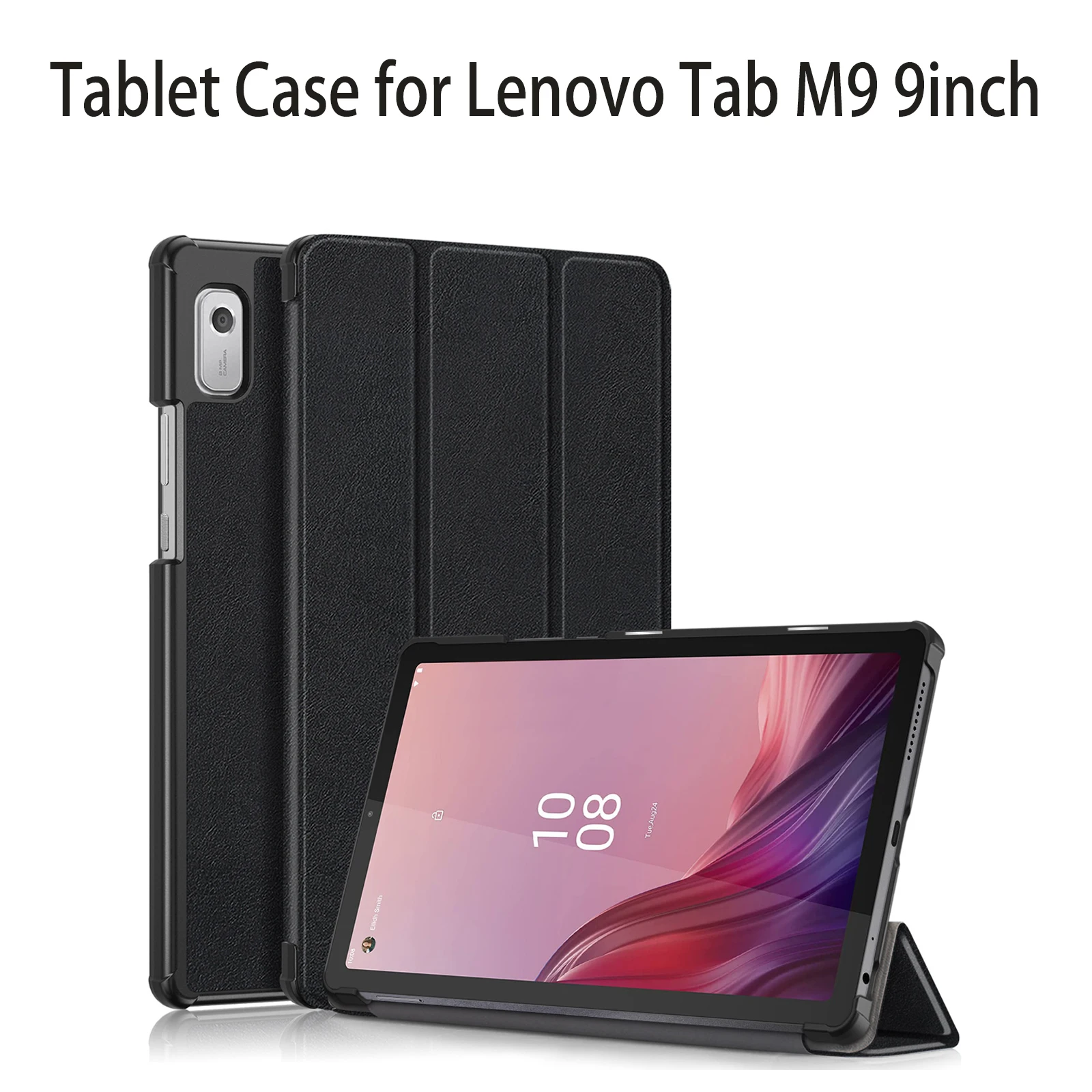 Tablet Case for Lenovo Tab M9 9inch TB-310FU Protective Cover Smart Wake up function(PU Leather Material,ultra Slim,Shockproof)