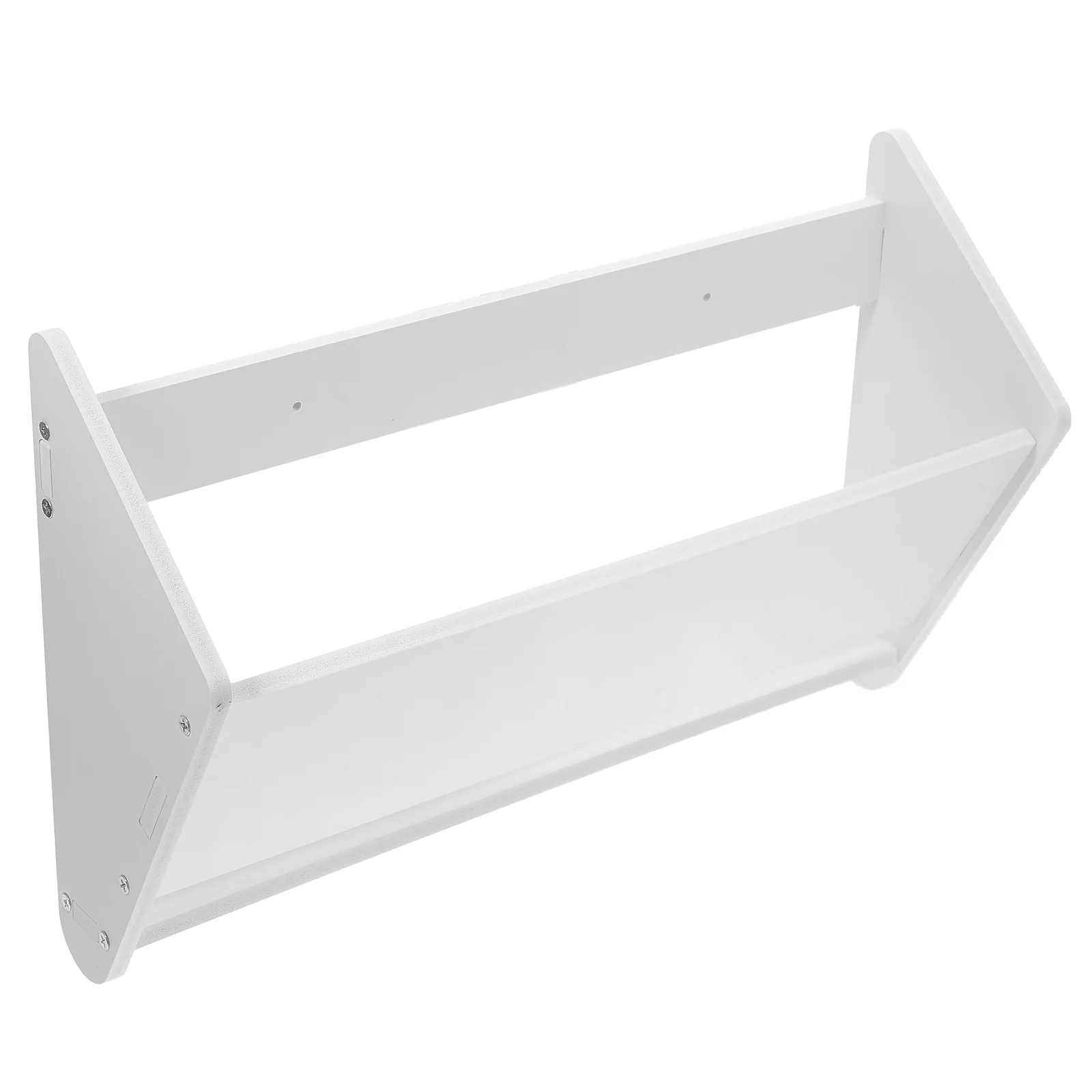 

Ultra Thin PVC Wood Plastic Shoe Rack Home Wall Mounted Storage Shelf Without Drilling Water Resistant Slipper Stand