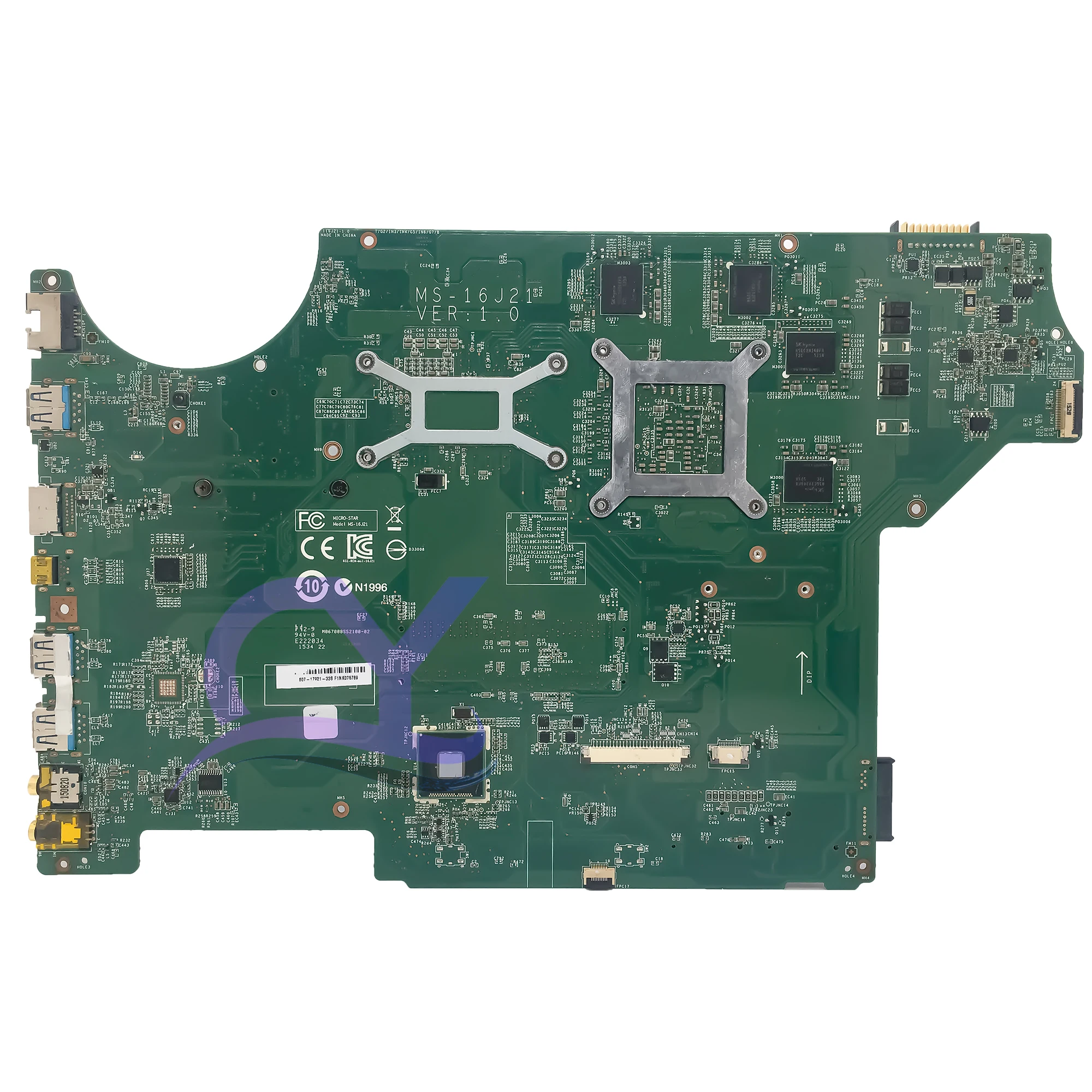 Imagem -02 - Laptop Motherboard para Msi Mainboard Ms16j21 Ms-16j2 Ge62 Ge72 I75700h Gtx960m-v2g 100 Testado Transporte Rápido