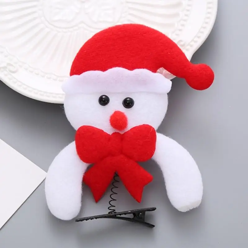 U75C Y2K Christmas Clip Clip Cotail Bangs Sweet Girl Cuccioli per capelli adorabili