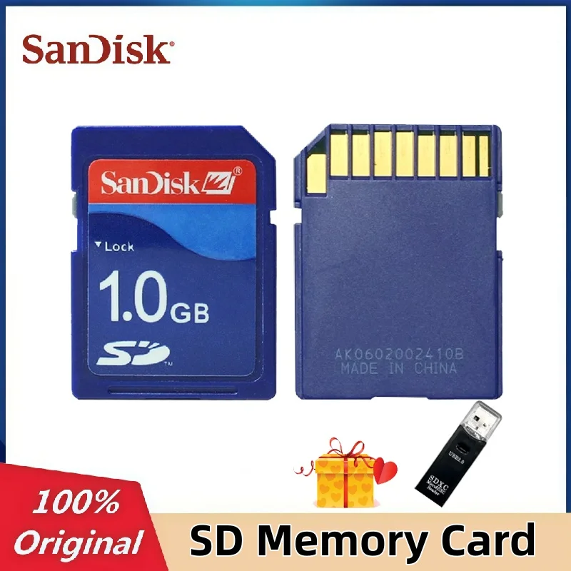 بطاقة ذاكرة كاميرا Sandisk 1GB SD 1G بطاقة ذاكرة لكاميرا Canon Panasonic CCD الرقمية ثلاثية الأبعاد بطاقة ذاكرة CNC
