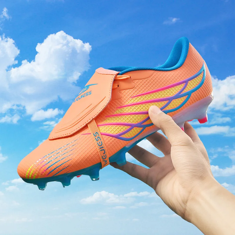 

Men Women Football Shoes High-Top Youth Boys Girls Athletic Training Cleat Non-Slip Football Field Boots for Outdoor Indoor