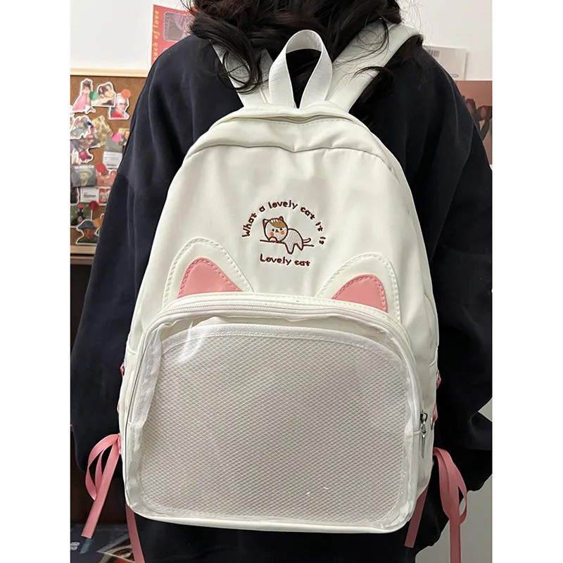 Japanese Kawaii Itabag For 20cm Doll School Bags For College Student Backpack Women Cat Ears Lovely Backpacks Mochilas Mujeres