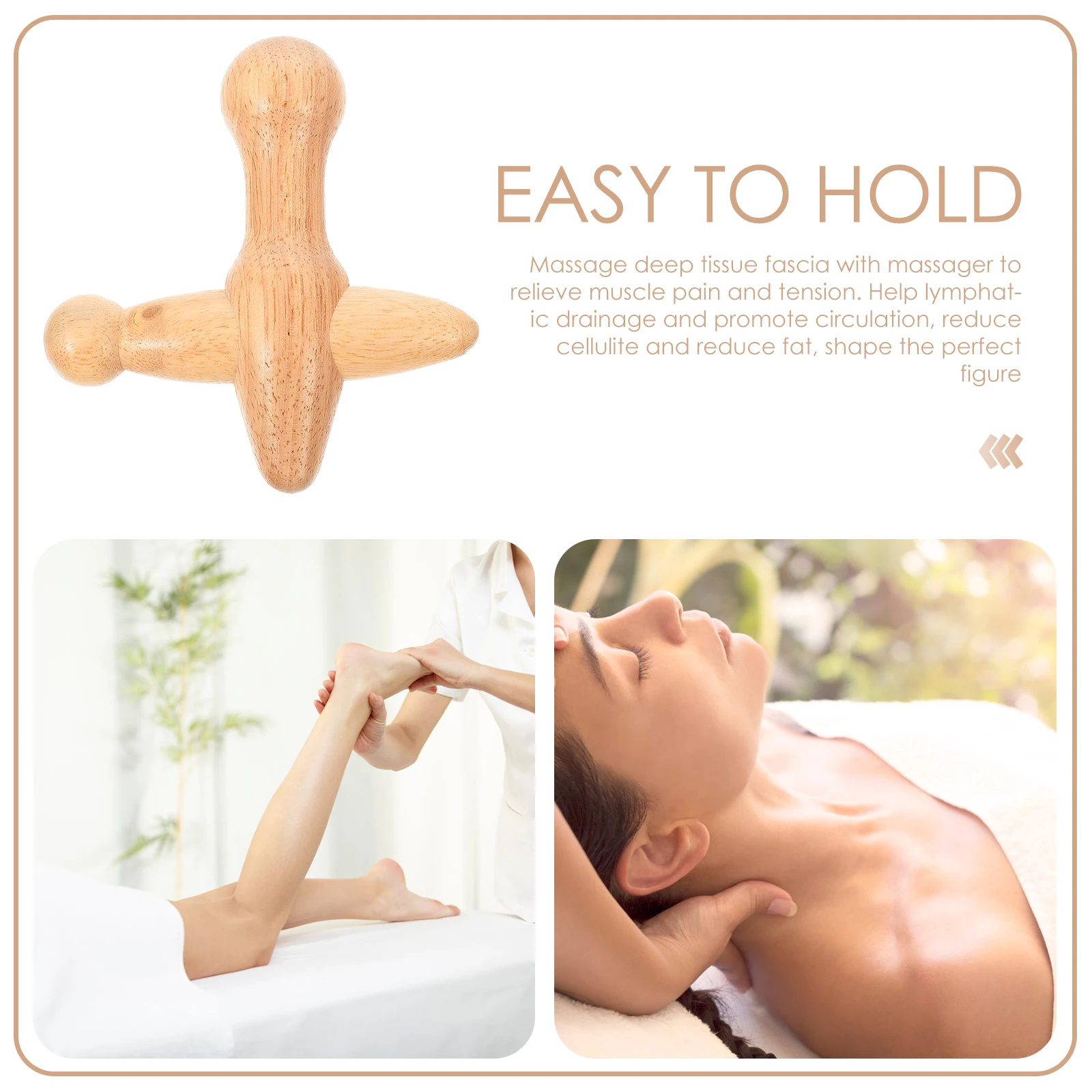 

Massage Stick Natural Wood Portable Acupoint Massager Foot Shoulder Legs Arms Face Back Household Professional Wooden Pelma