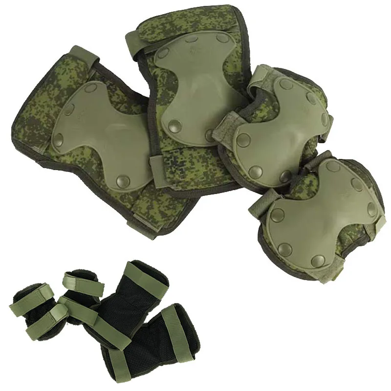 Russian 6B51 Tactical Protective Gear EMR Little Green Man Camouflage 1 pair Knee and elbow Protect pad