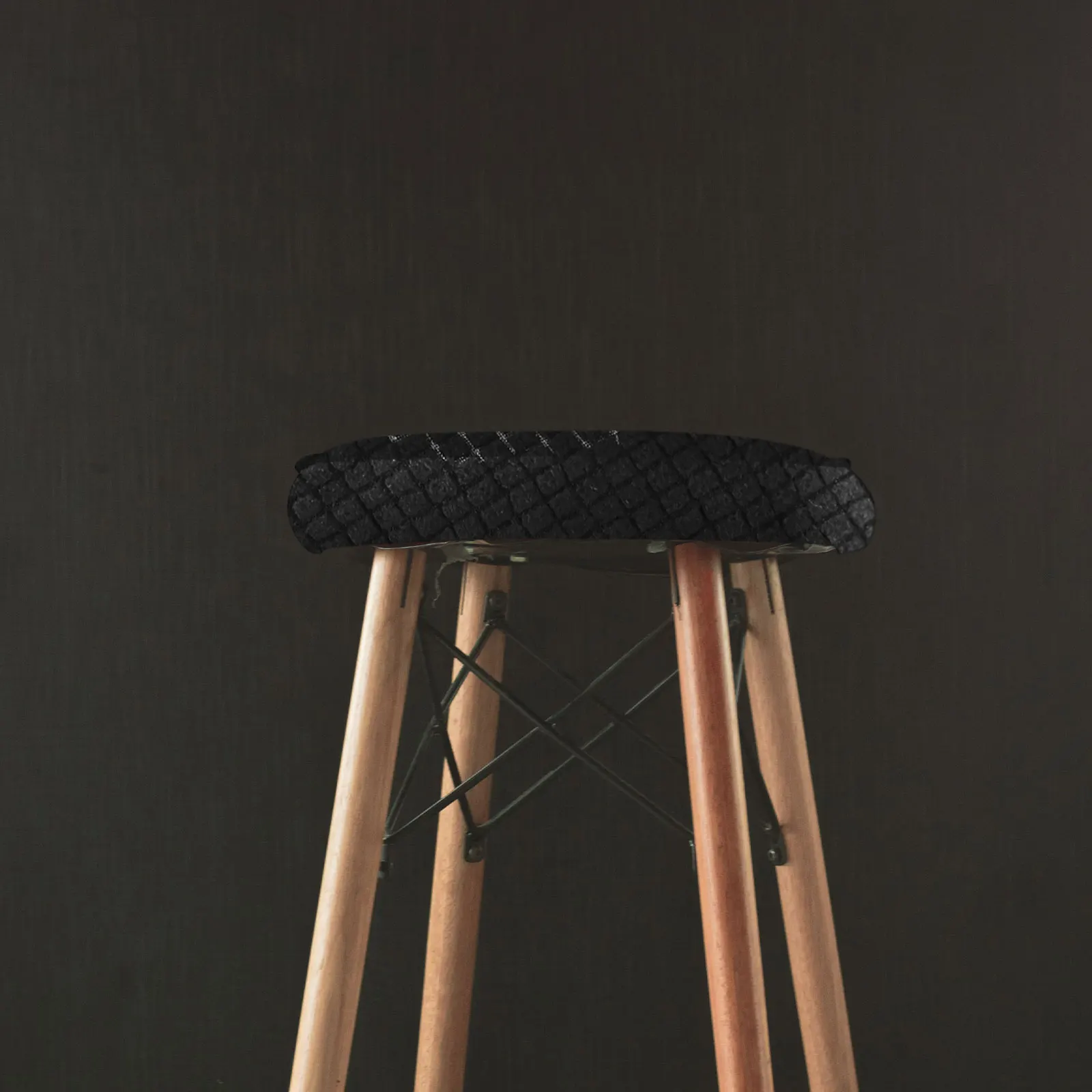 

2pcs Round Stool Dining Chair Protector Decorative Chair Covers Elastic Stylish Polyester Covers Home Decor Seat