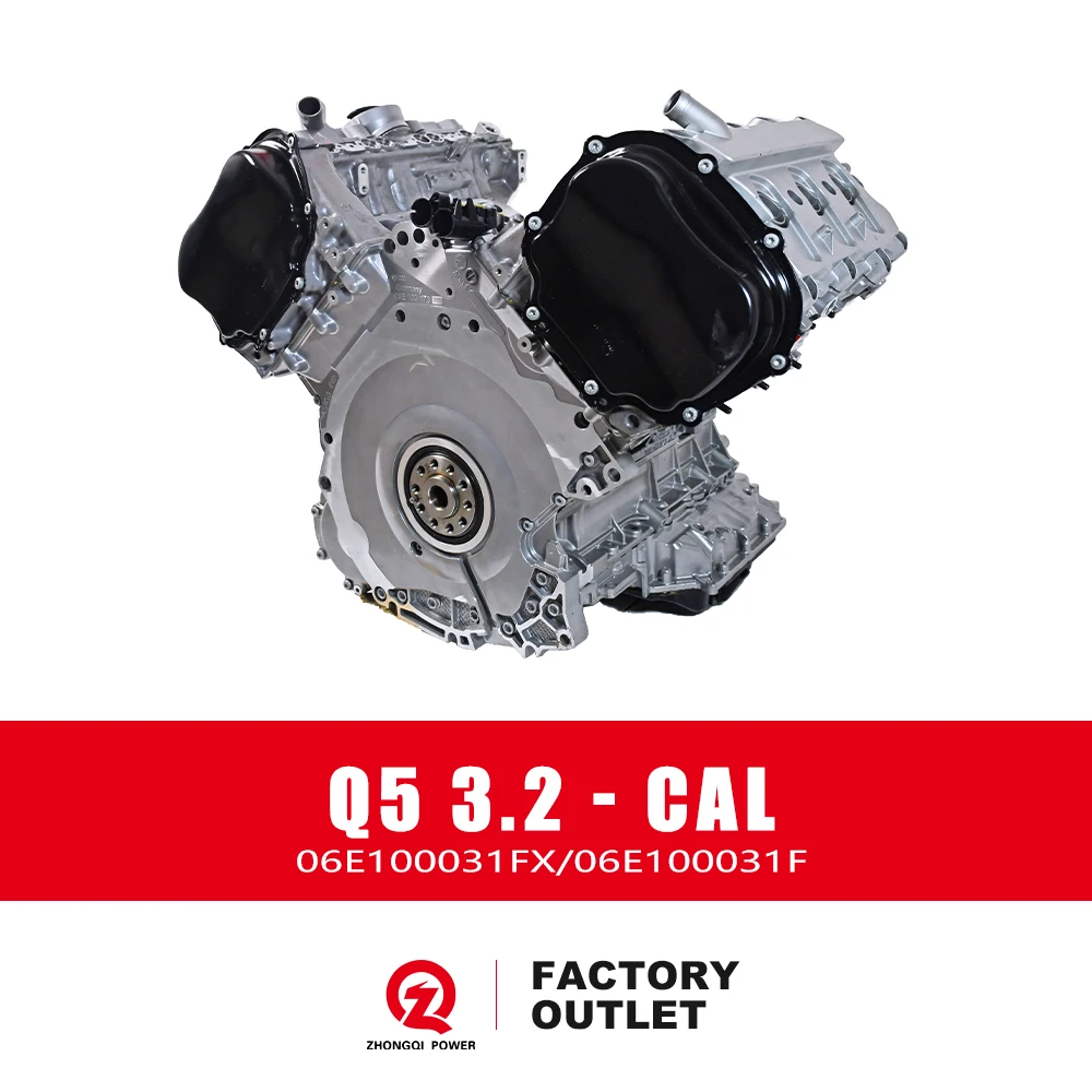 CAL 3.2L Naturally Aspirated 195KW 265HP 6 Cylinder Long Block Engine For Audi Q5 A4 A6 06E100031F