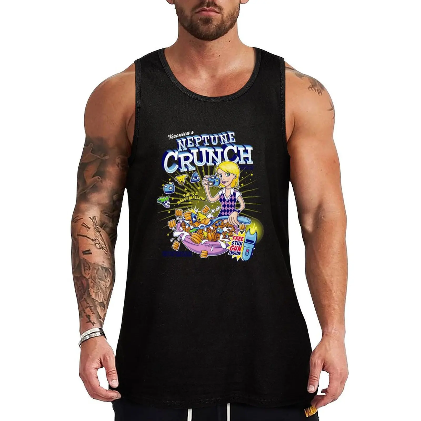 Veronica_s Neptune Crunch Tank Top Lightweight Basic Tank Top Cotton Casual Undershirt