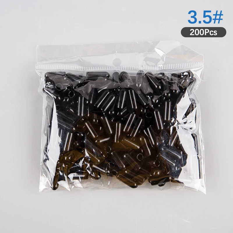 200PCS To Protect From Hurt Hairbands Ends Medium Size Inner 3.5mm Clear Rubber Tips For The End Of 4mm,5mm Metal Headbands