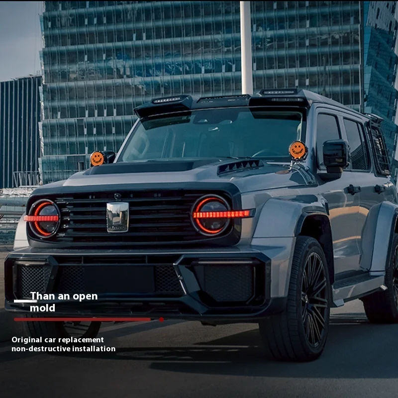 

For Tank 300 Headlight Assembly New Modified Liema Style Daytime Running Light Flowing Turn Signal Matrix LED Lens Retrofit