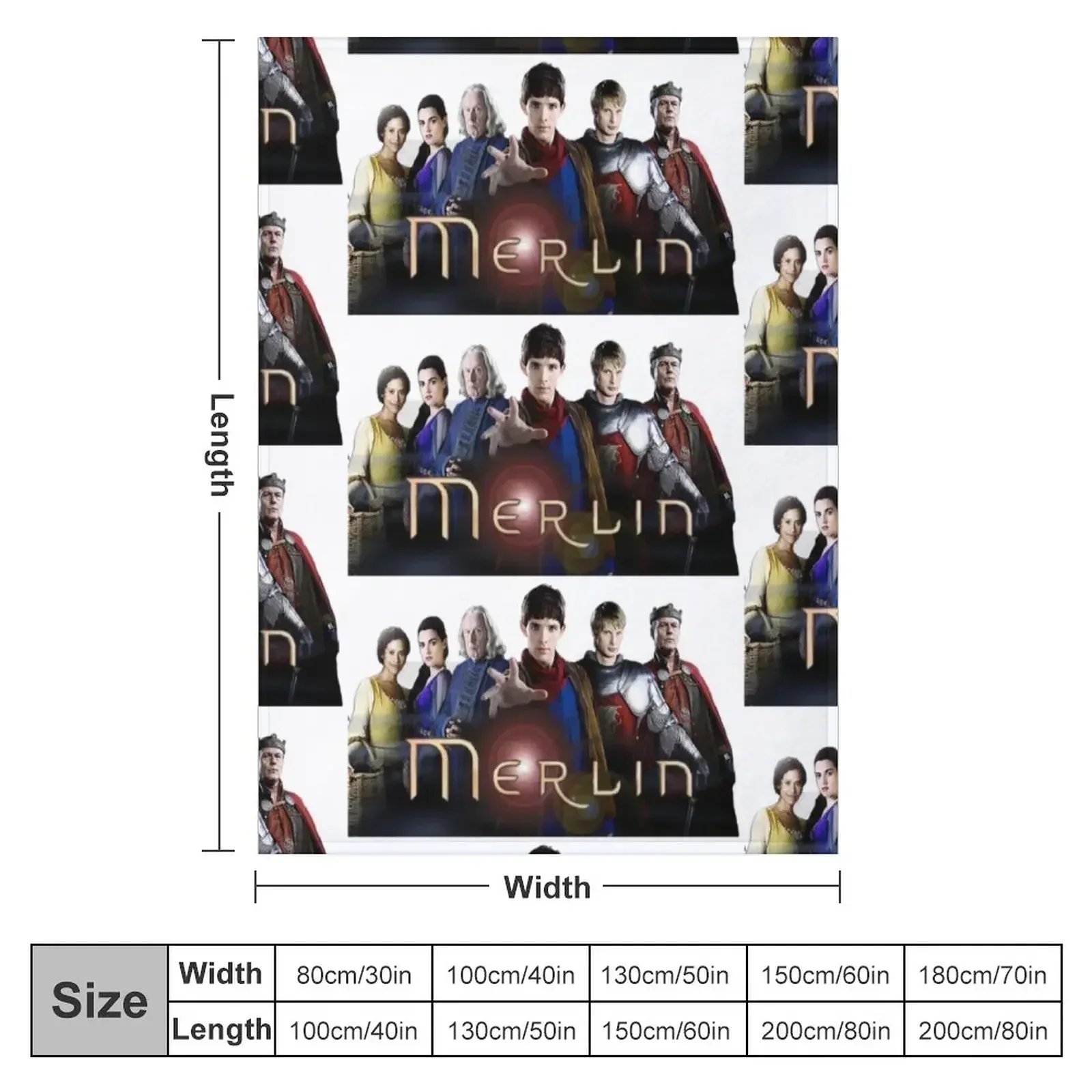 Merlin Throw Blanket Flannel Fabric Soft Beds Extra Large Throw Bed Fashionable Blankets