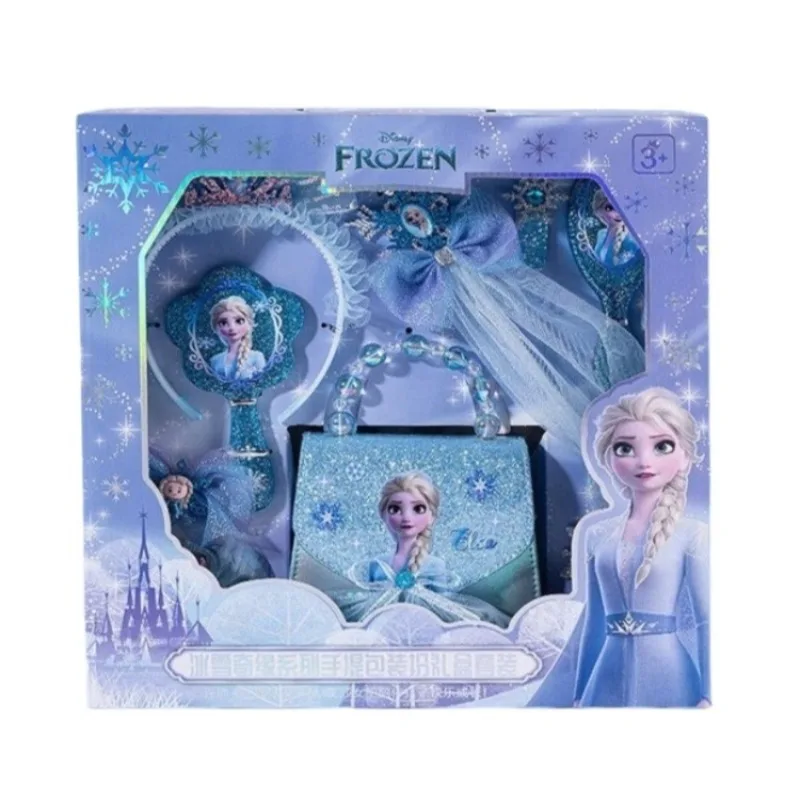 

Disney Frozen Elsa Princess Luxury Shoulder Handbag Purse for Girls 6-12 Gift Set Birthday Christmas Present Hair Accessories