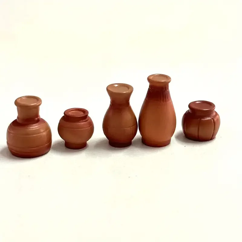 5/10pcs Mini Antique Bottle, Resin Made Miniatures Figurines, Fairy Garden Supplies, Home DIY Craft Micro Landscape Decoration