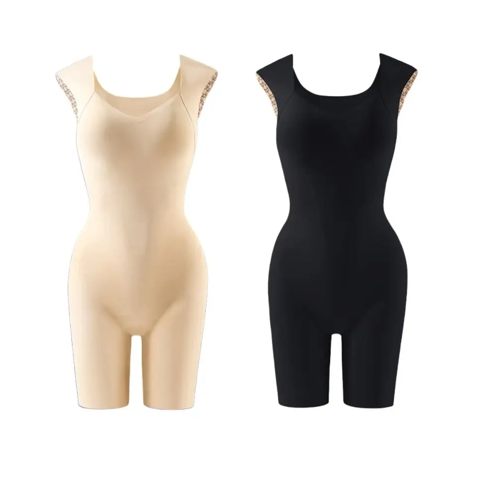 Dunne afslankbodysuit Mouwloze naadloze shapewear Dames met borstkussen Hoge elastische lichaamsvormgevend ondergoed Gewichtsverlies