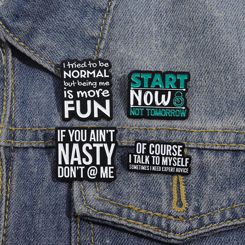 Sometimes I Need Expert Advice Enamel Pin I Tried To Be Normal But Being Me Is More Fun Brooch Badge Jewelry Gifts For Friend