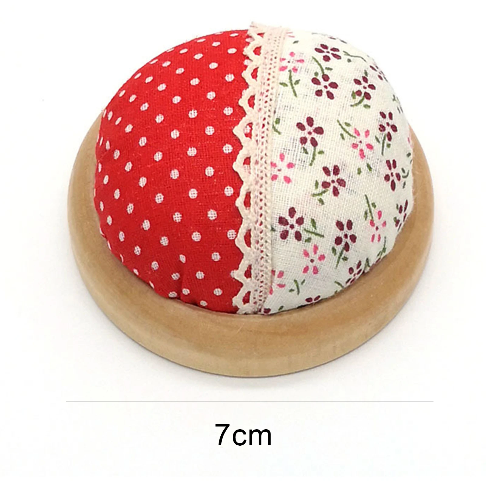 Cute Flower Pattern Needle Pin Cushion Wrist Strap Mini Fabric Wrist Needle Pad Pin Holder Needle Organizer Sewing Accessories