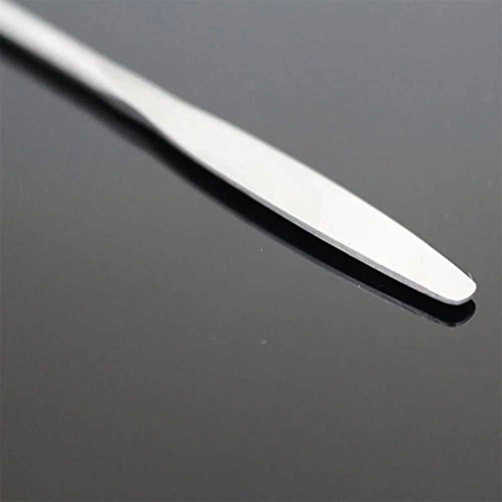 แต่งหน้า Palette Stick Silver Spatula เครื่องมือสแตนเลสผสม Foundation เครื่องปั่นสําหรับ Professional ในครัวเรือนใช้งานง่าย