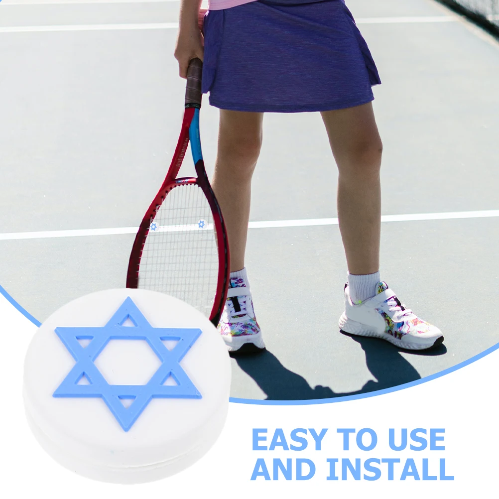 

6 Pcs Tennis Racket Shock Absorber Vibration Dampener National Flag Silicone Gel Racquet Accessories Tennis Players