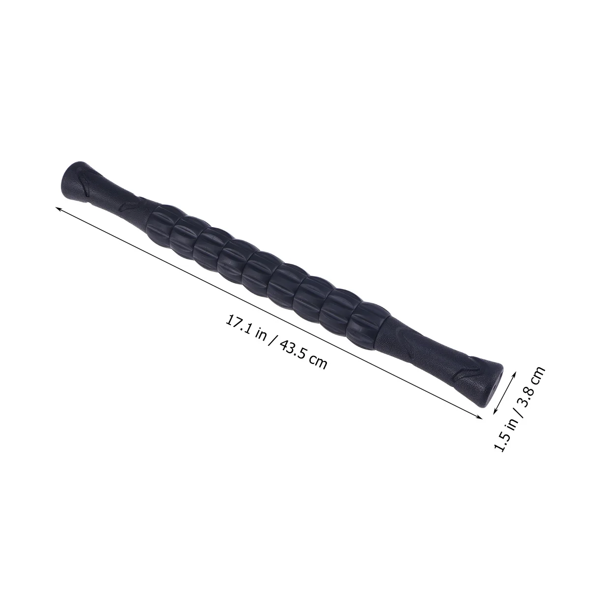 

Portable Massage For Muscle Roller Stick Sore Back Neck Pain Relief Fast Recovery Massage Bar Ergonomic Handle Black