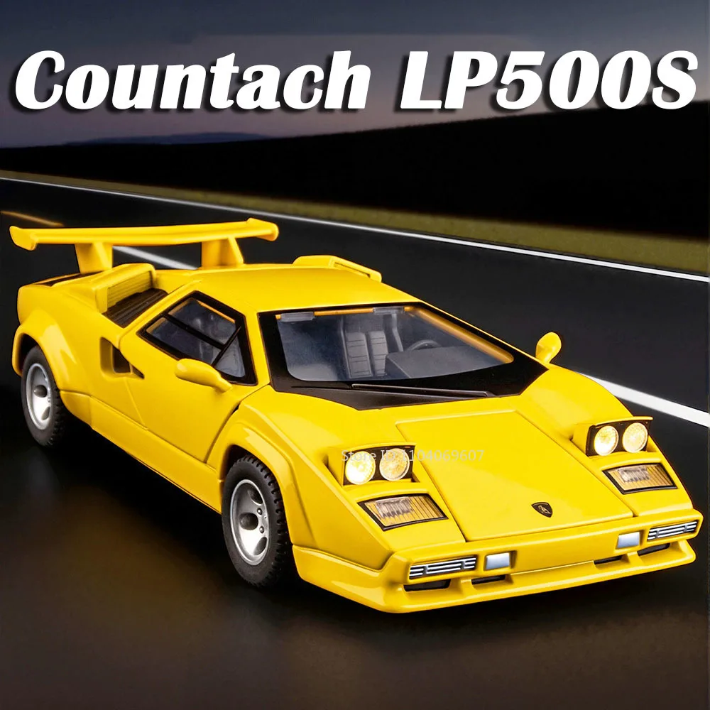 Масштаб 1:32, счетчик LP500S SVJ63, модель игрушки, спортивные автомобили, сплав, литой под давлением, звук, свет, двери, открытый орнамент с откатным механизмом, модели суперкар