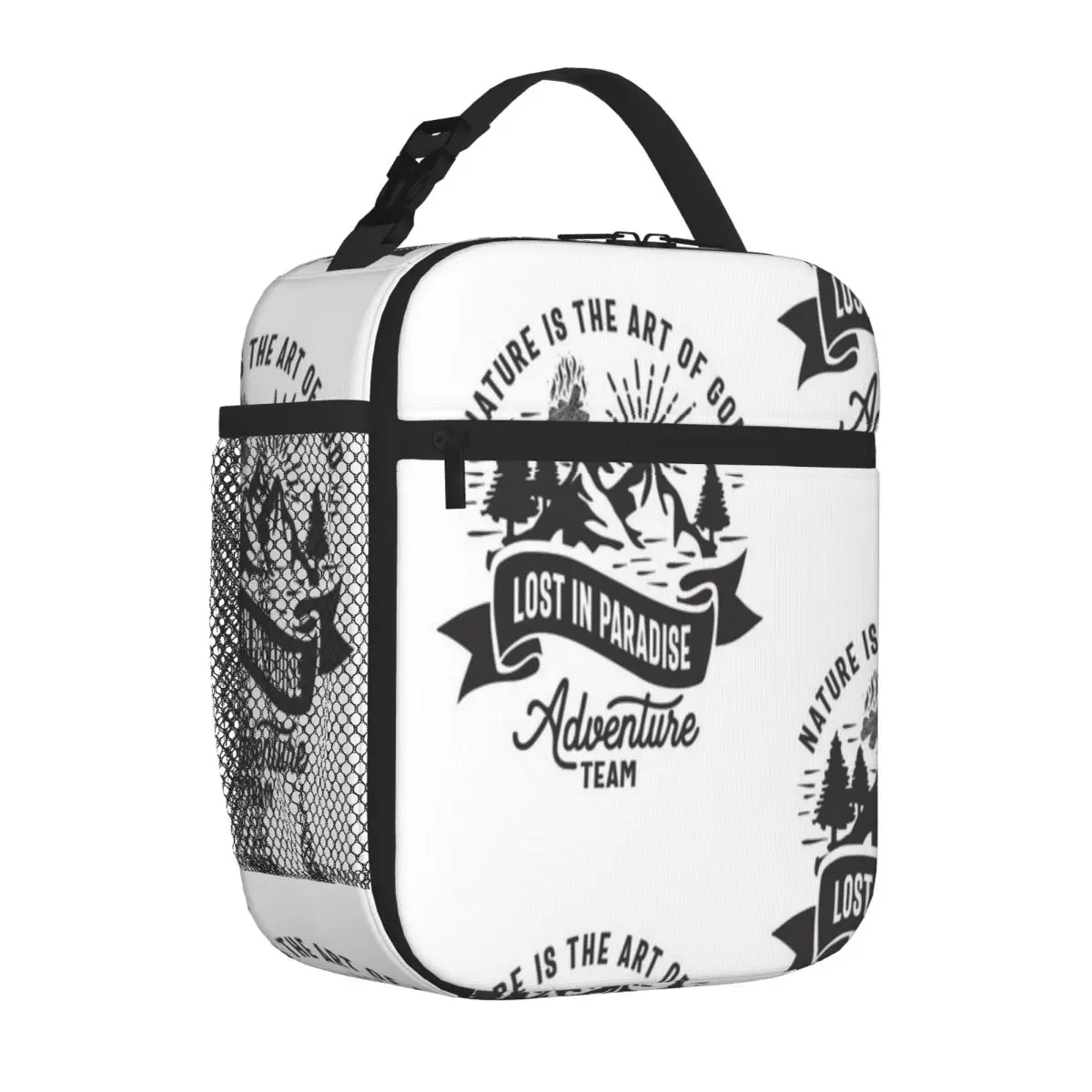 Hot Sale Nature Is The Art Of God Lost In Paradise Adventure 3D Stereo Thermal Lunch Bag Gym Post-Workout Shoulder Lunch Bag