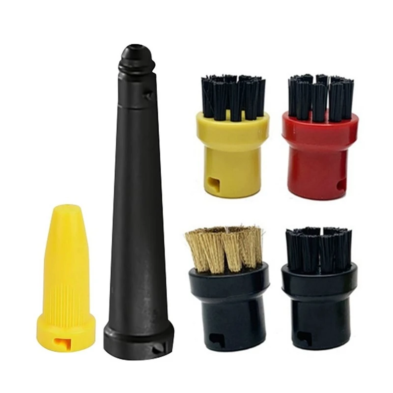 A18Z-Replacement Parts For Karcher SC1 SC2 SC3 SC4 SC5 CTK10 CTK20 Steam Cleaner- Round Brush& Noodle Set Nozzle
