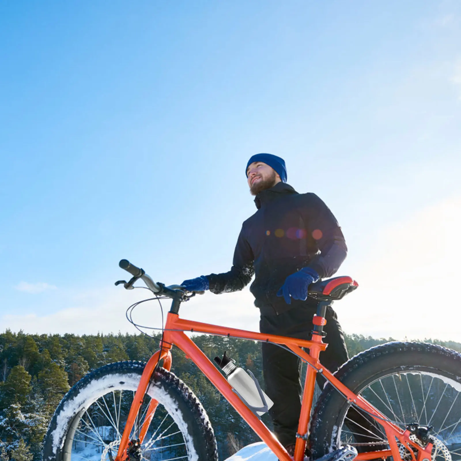 

Bicycle Water Bottle Holder Lightweight Plastic Bike Kettle Frame For Mountain Folding Bikes Cup Storage Rack Durable