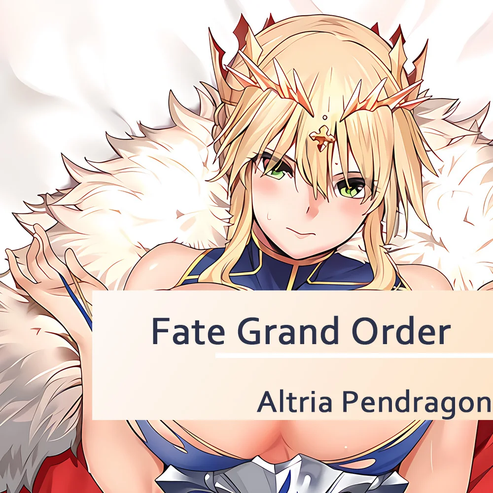 Altria Pendragon Dakimakura Fate Grand Order Pillow Cover Hing Cushion Case Full Body Otaku Pillowcase Home Bedding Decor