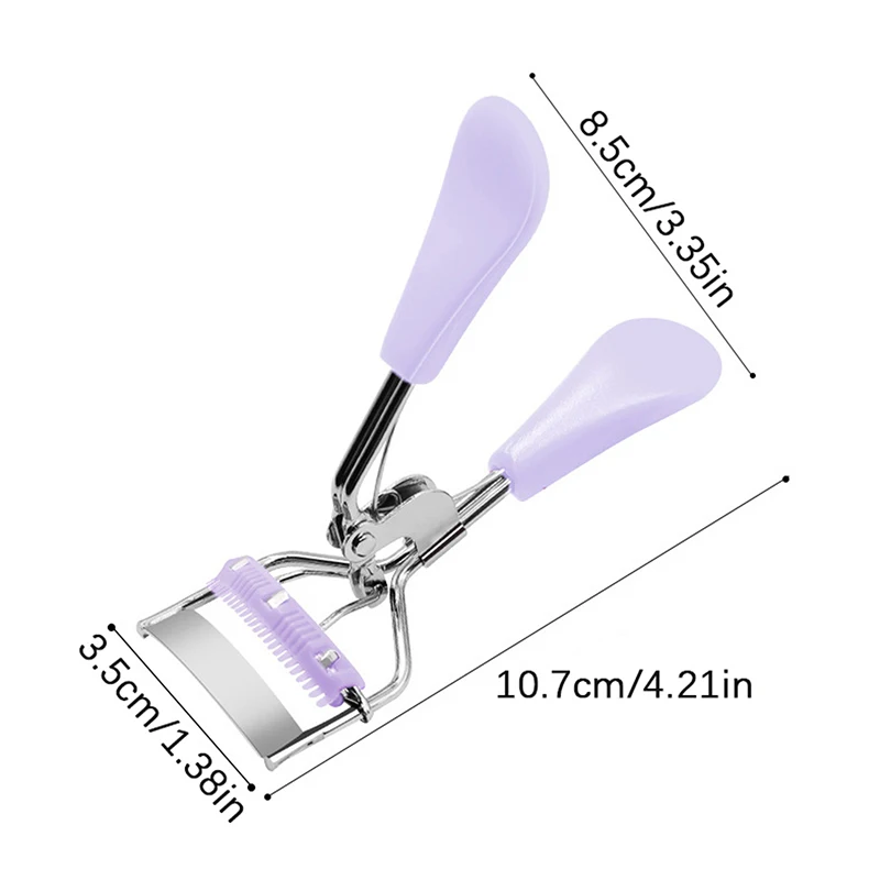 Cute Professional Eyelash Curler With Comb Tweezers Curling Eyelash Clip Cosmetic Eye Beauty Tool Eye Lash Curler