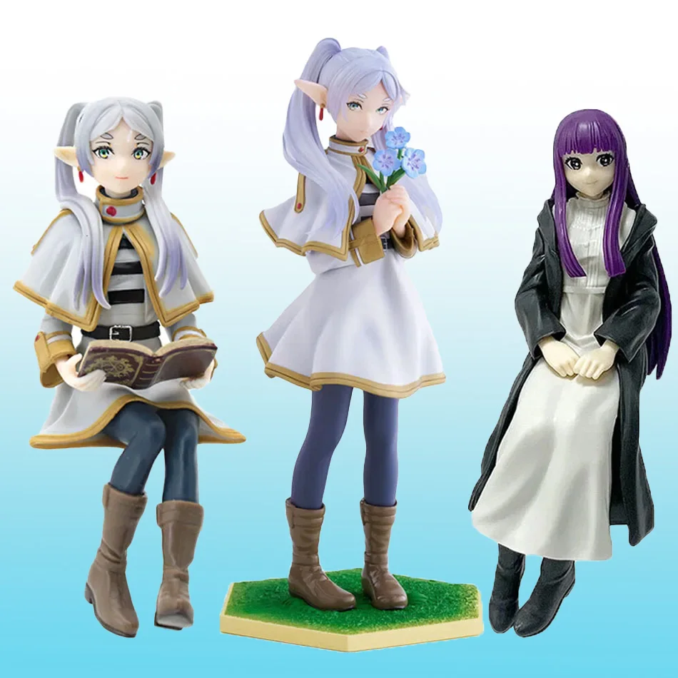 14-18cm Frieren: Beyond Journey's End Figur Frieren & Fern Actionfigur Anime-Fans Sammlermodell Puppe Spielzeug für Kinder Geschenk