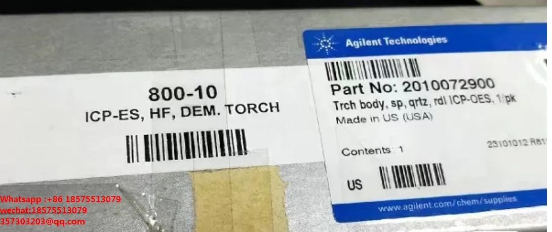 

For Agilent 2010072900 Radial Semi-Detachable Torch Icp Torque Tube KS6574EM-25 Original Brand New.