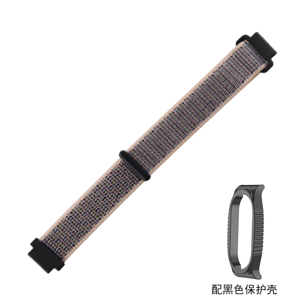 

Loop Velcro Wristband & Soft Case For Xiaomi Smart Watchband 3/4/5/6/7/8 Quick Release Fashion Replacement Adjustable Sport