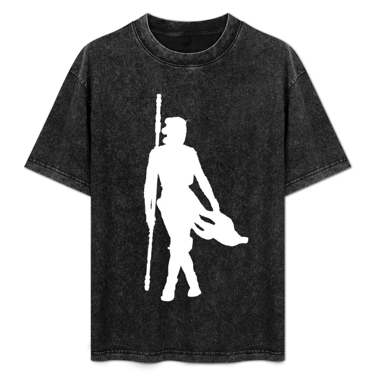 

Rey Silhoutte (White) T-Shirt Sports Basic Short Sleeve T-Shirt