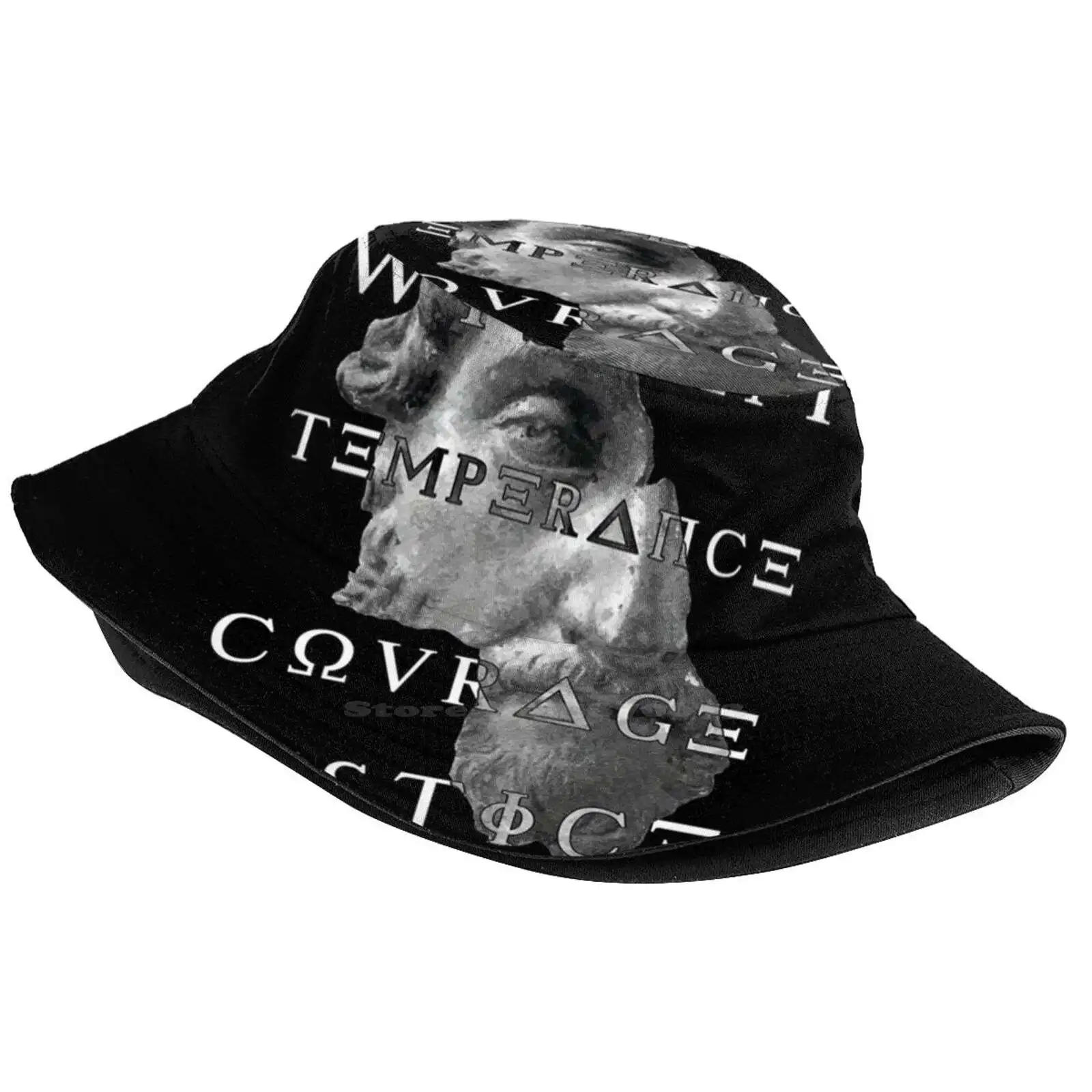 Marcus Virtues Of Stoicism Wisdom Courage Temperance Justice Unisex Fisherman Hats Cap Temperance Justice Courage 4 Virutues