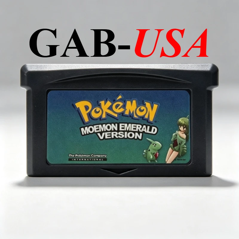 USA GBA Pokémon Spielmodul 32-Bit Videospielkonsolen-Karte AshGray Liquid Crystal Light Platinum Spielkarten-Sammlung Geschenk – Detail 9