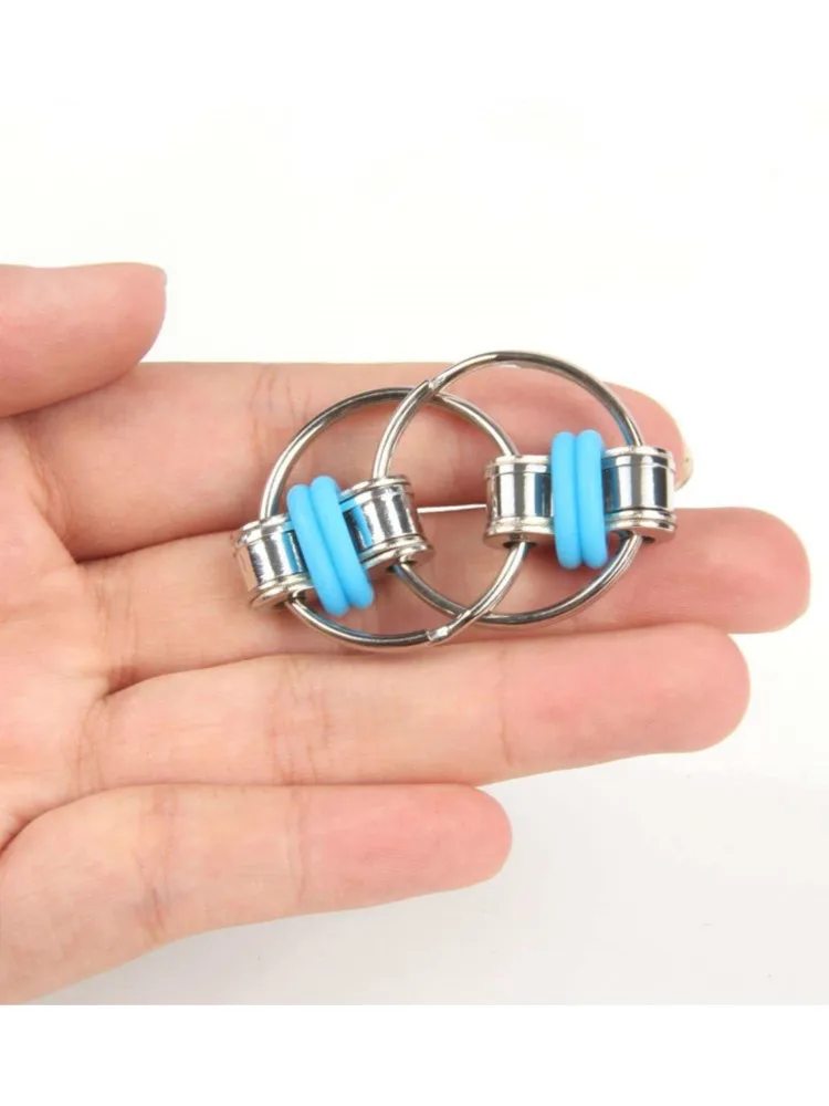 AliExpress muddy Puddles Flippy Bike Chain Fidget Toy Metal Rings ADHD Anxiety Autism Stress Relief Gifts Cool Gadgets for Adults Teenagers Boys Girls