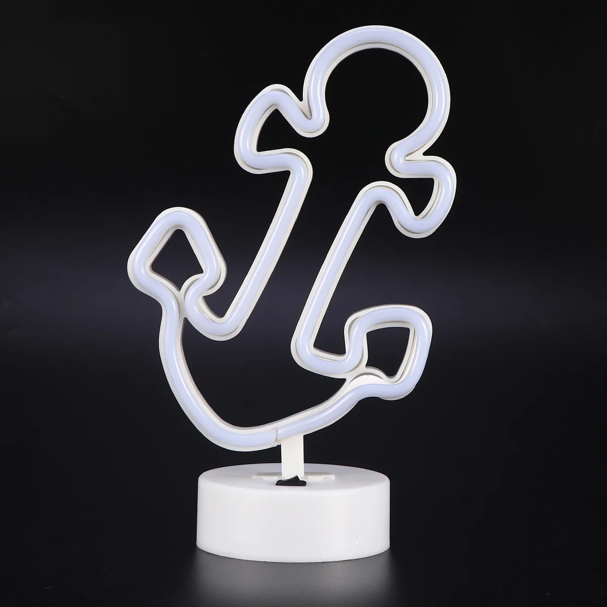 1 قطعة مرساة Led قاعدة مستديرة النيون تسجيل ل رف جدار ساحة المنزل حفل زفاف مصباح ديكور ضوء الليل Led ضوء النيون الزخرفية