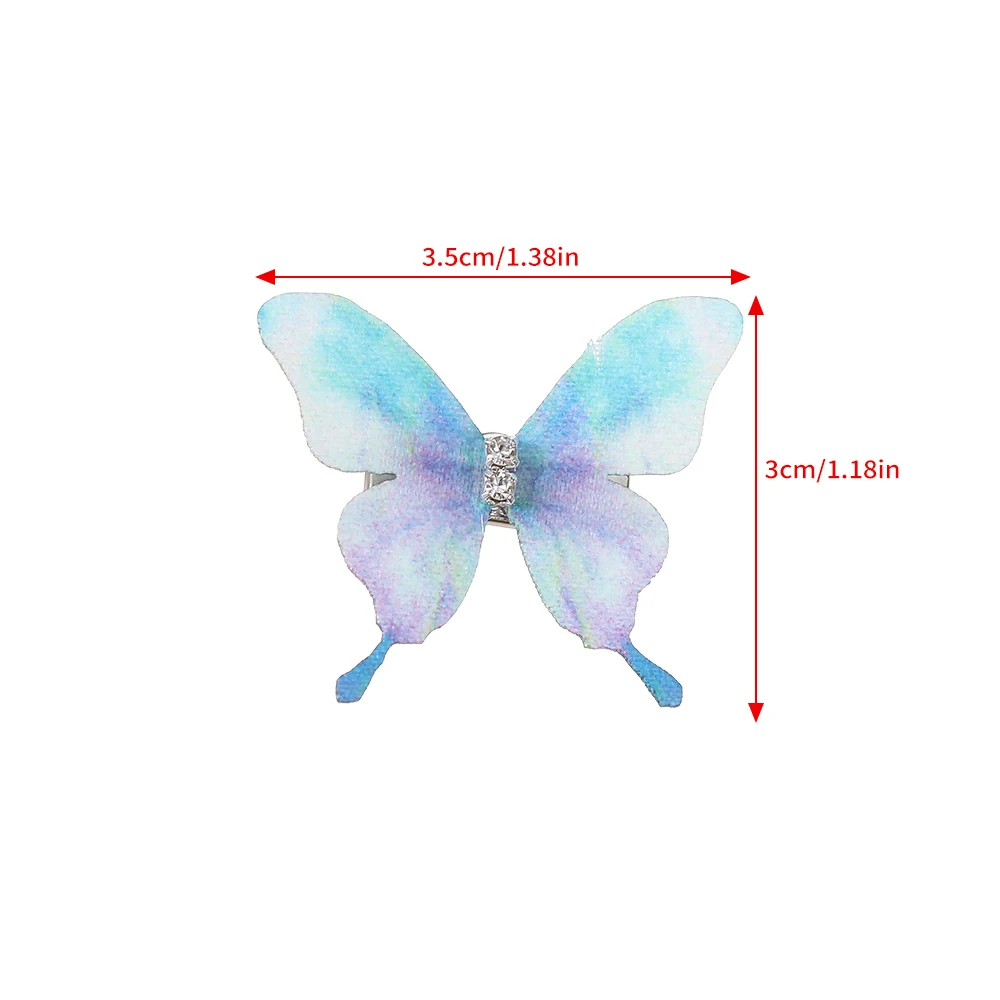 5Pcs /set  Butterfly Hair Clips Girls Bridal Beach Wedding Hairpin Hairgrips For Women Holiday Photo Styling Hair Pin Clips