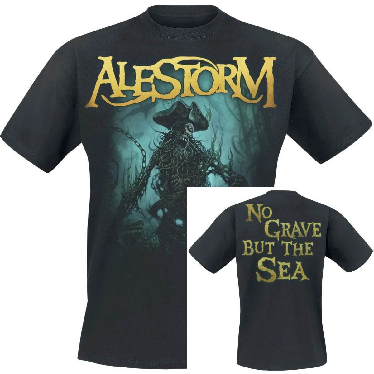 Neues Alestorm Grafik-Baumwoll-Band-T-Shirt, Unisex, Sommer, Kurzarm, Modemarke, Luxus, Lässig, Vintage-T-Shirts – Detail 4