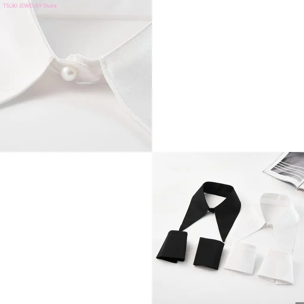 62KE Girls Lapel Shawl Insert Wristband Set Distinctive Aesthetic Sweet Ancient Art