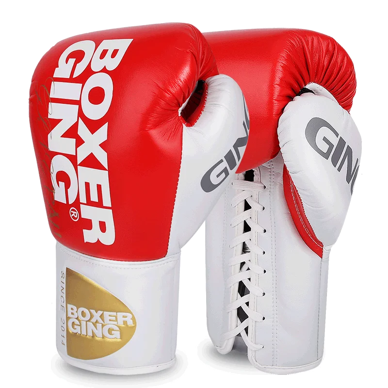 8-14oz Top Quality PU Leather Wear-Resistant And Breathable Boxing Gloves For Sanda Training, Thickened Protective Combat Gloves