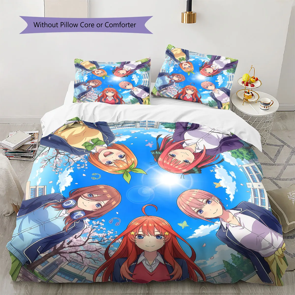 5-Toubun Soft Duvet Cover Children's Bedding Set,Extra Large Size Ideal Gift Various Sizes Available -HE140