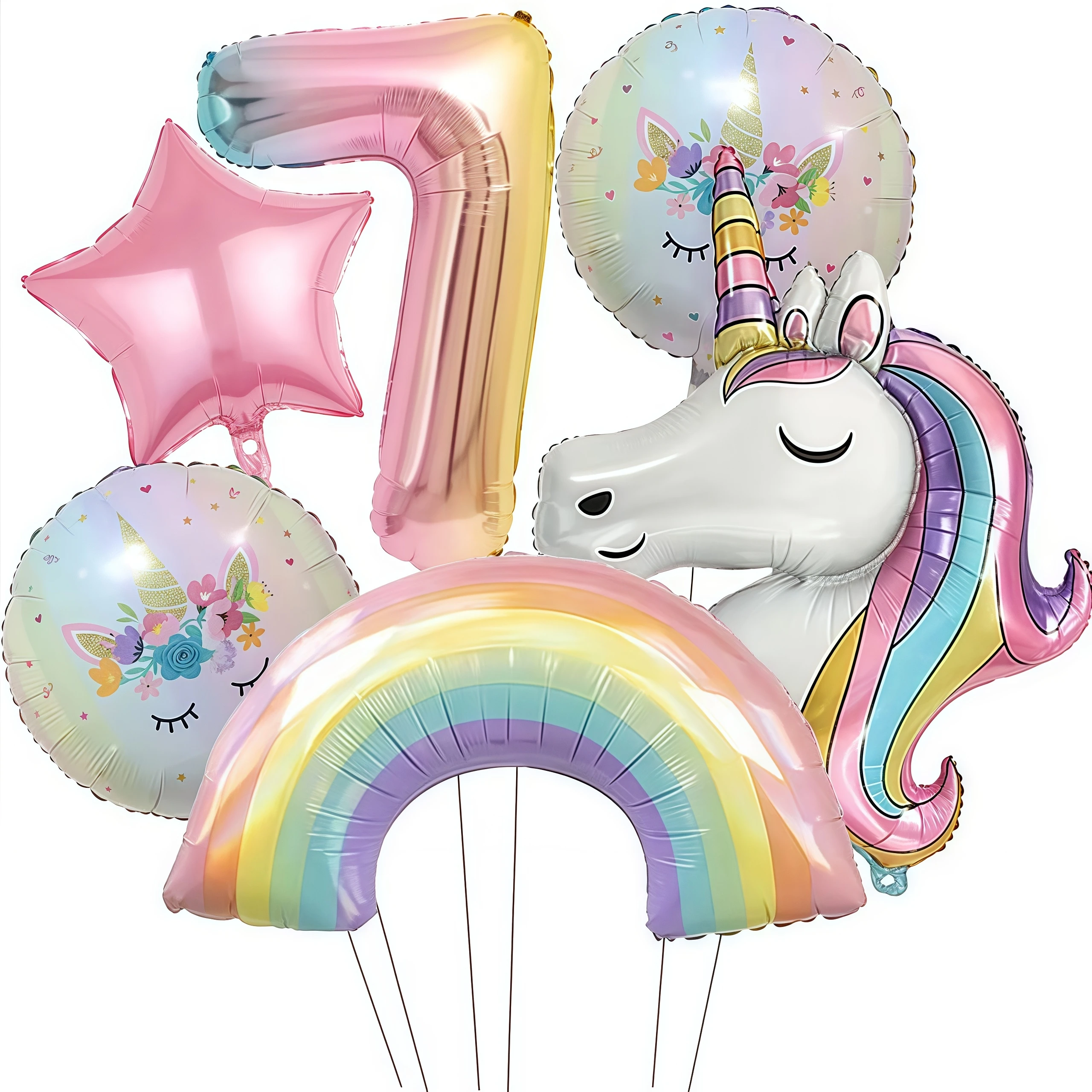 Eenhoorn Ballonnen Verjaardag Decoratie Regenboog Eenhoorn Folie Ballon Feestartikelen Kamer Decor Kinderen Meisjes Gunst Baby Douche Globos