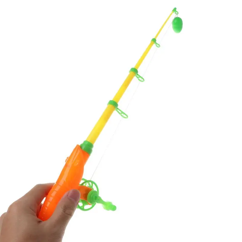 Fishing Rods Plastic Magnet Poles Fishing Children Toy Fishing with Magnet Hooks for Boys and Girls