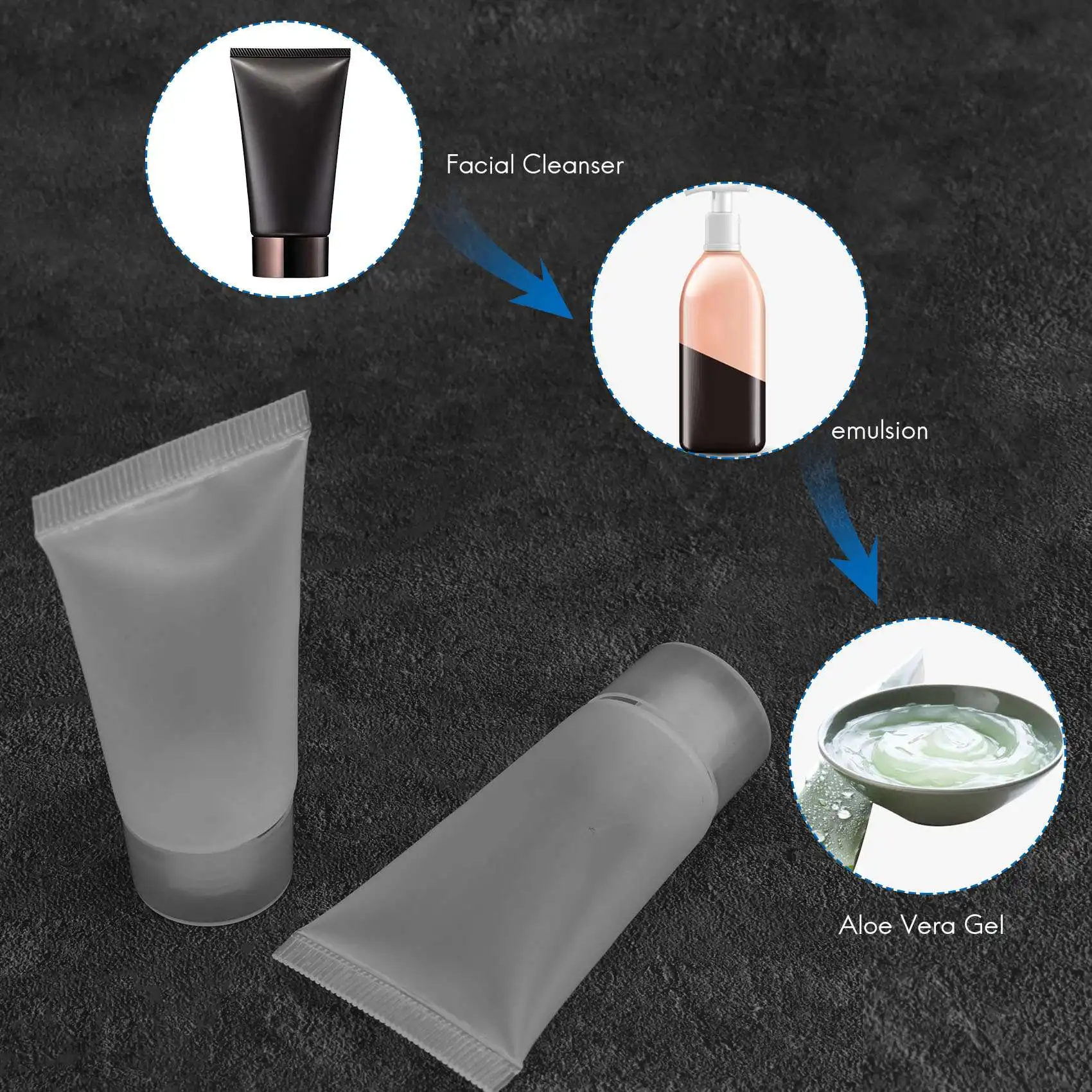 A75X Top 50Pcs 15Ml Refillable Tube Empty Lotion Bottle Soft Tube With Cap Travel Squeeze Make Ups Container Refillable Bottles