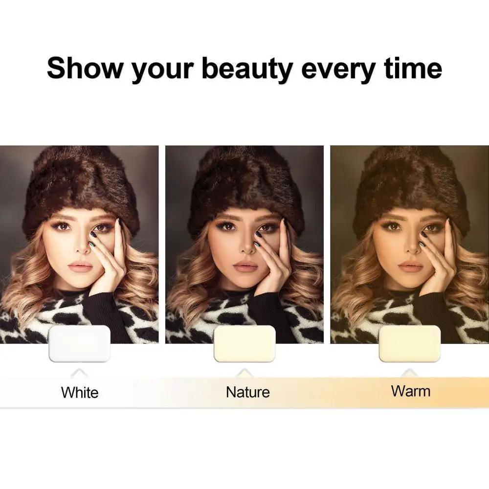 

Ultra-Portable Clip Led Light Phone/laptop/tablet Fill Light for Photography, Selfies & Streaming Adjustable Brightness